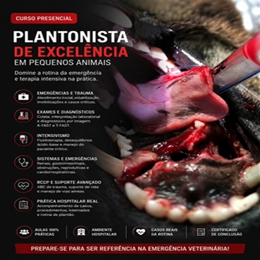 Curso de Plantonista e Emergência Veterinária